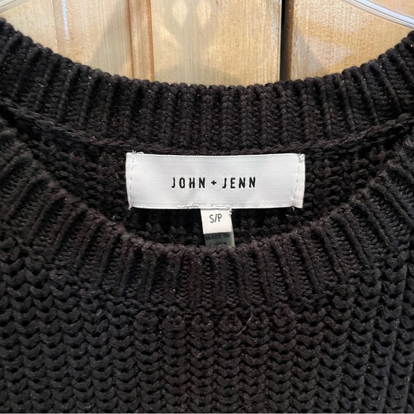 John + Jenn Ada Black & tan Stripe Sweater sizeS - Picture 3 of 4